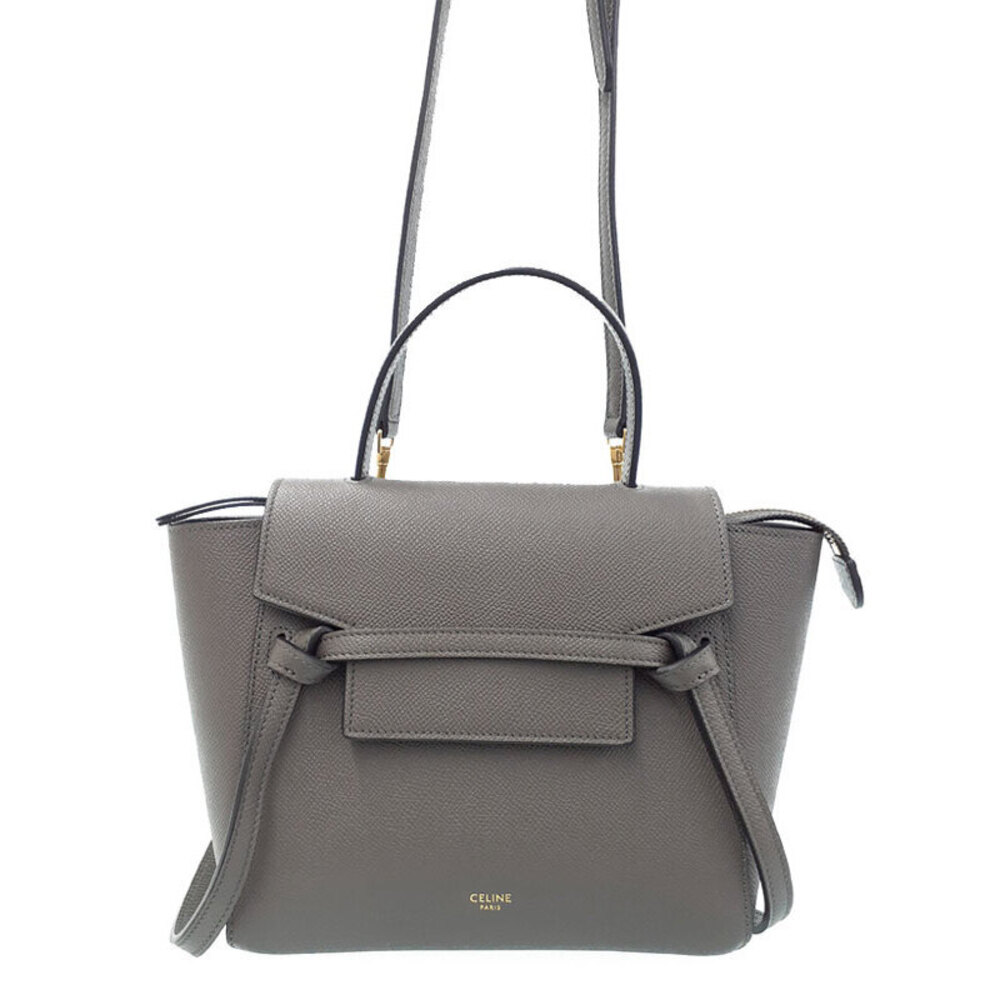 Celine Belt Bag 2way Crossbody Grained Calfskin Leather